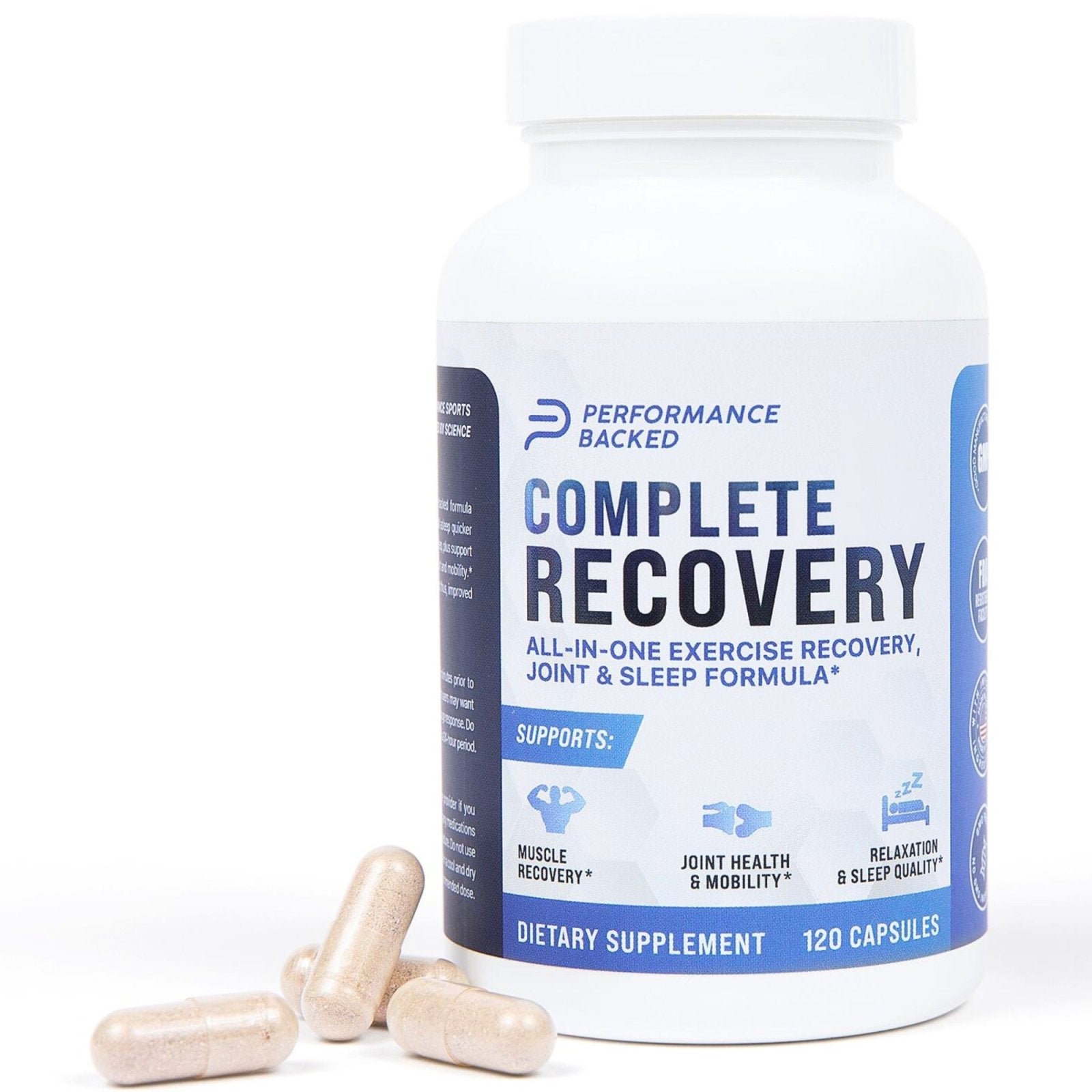 Complete Recovery Sleep & Recovery Caps - No Melatonin - Performance Backed